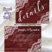 Rustic Wedding Details card,Vintage Lace Details insert cart,(017w)